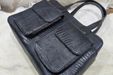 کیف دستی زنانه دوخته شده با چرم گاوی و دستدوز