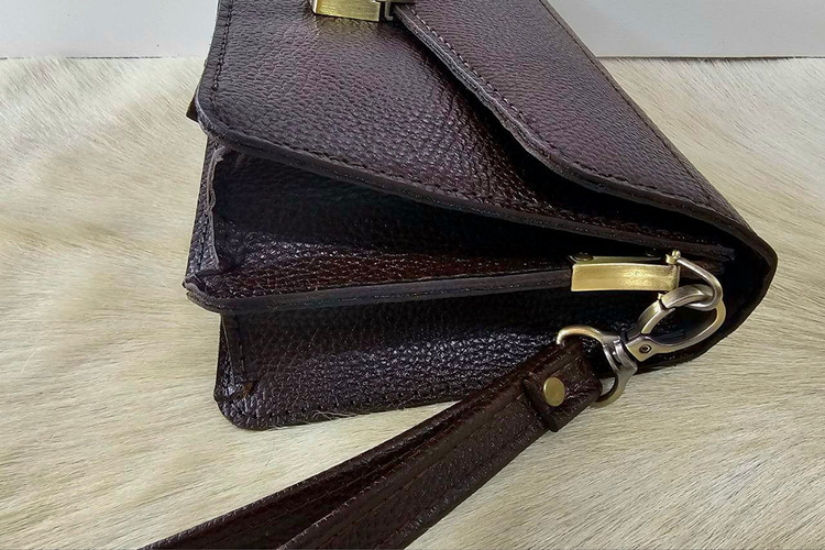کیف مدارک مردانه چرم گاوی و دستدوز