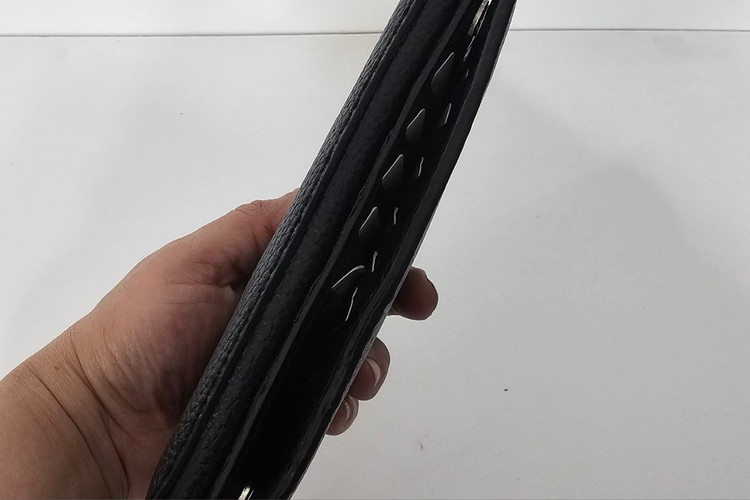کیف پول کتی چرم گاوی و دستدوز