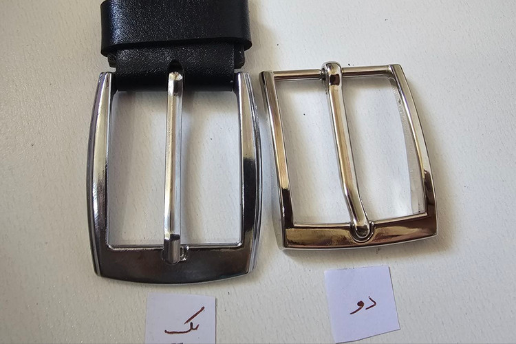 کمربند دو رو چرم گاوی و دستدوز بدون باکس