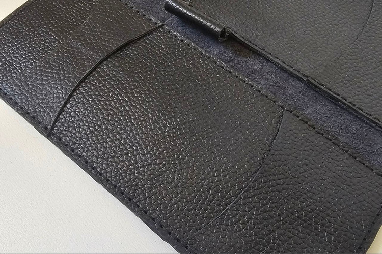 کیف دسته چک(دوتا دسته چک) چرم گاوی و دستدوز