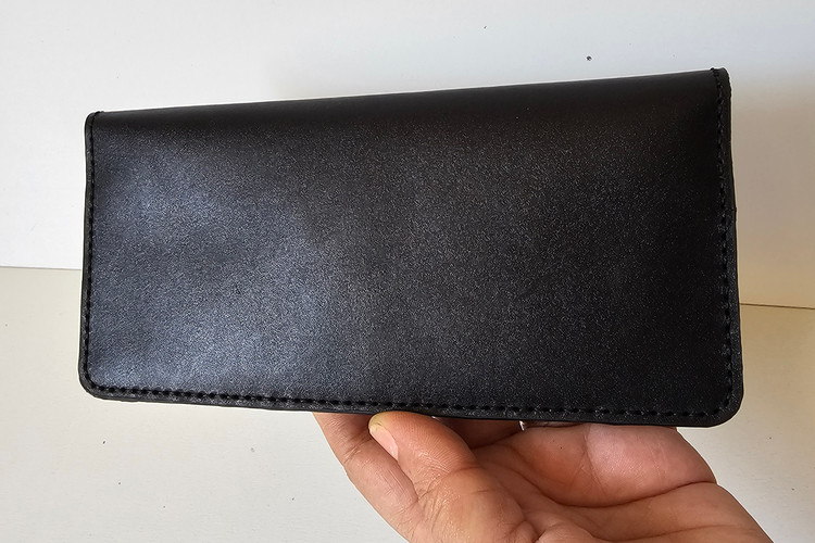 کیف پول کتی اسپرت چرم گاوی و دستدوز