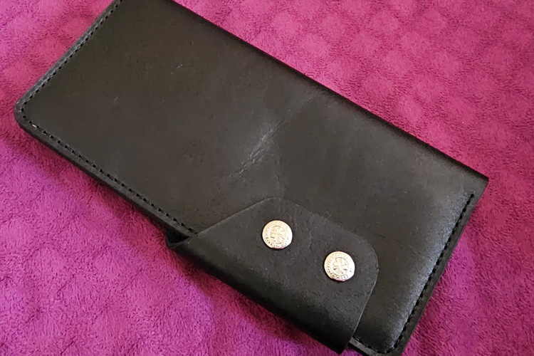کیف پول چرم کتی دستدوز مردانه