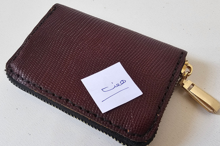 جاکارتی اکاردئونی چرمی دور زیپ